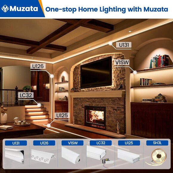 LED Adjustable Trimmable Housing Covers Light Diffuser Track 6.6ft 10pc - Picture 8 of 8